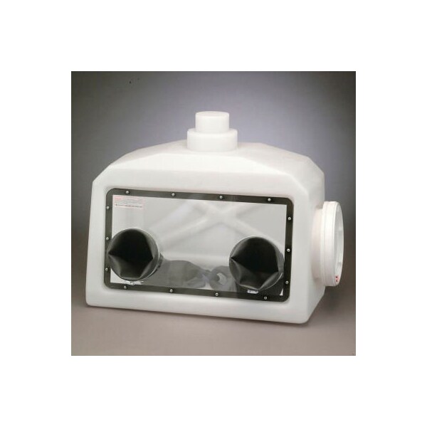 Bel-Art H50028-2001 Portable Glove Box System With 2 Gas Ports, 1 Pair of Gloves & Clamping Rings H50028-2001 - main